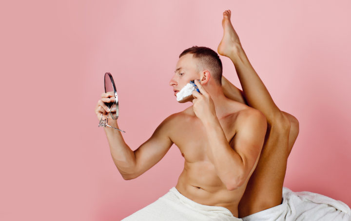 Man Grooming Underarms Man Grooming Underarms